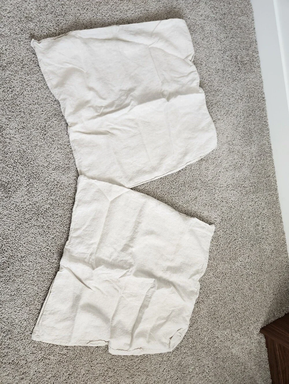 Set of 2 100% Linen 26x26 Pillow Shams